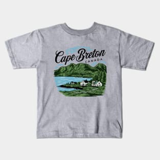 Cape Breton Canada. Retro Kids T-Shirt